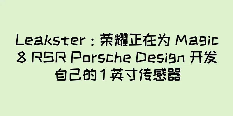 Leakster：荣耀正在为 Magic8 RSR Porsche Design 开发自己的 1 英寸传感器