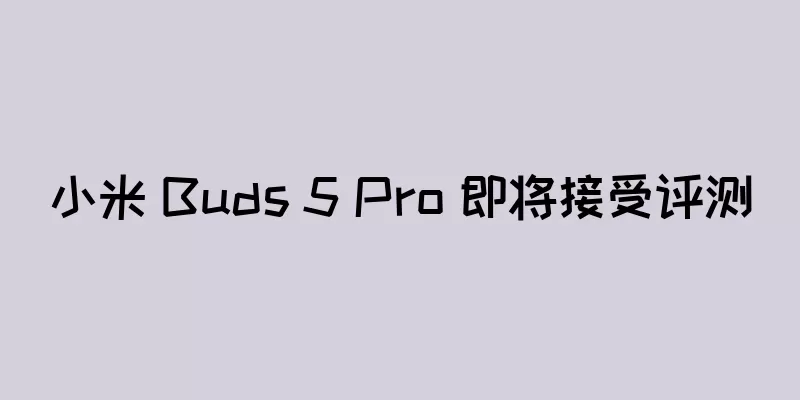 小米 Buds 5 Pro 即将接受评测