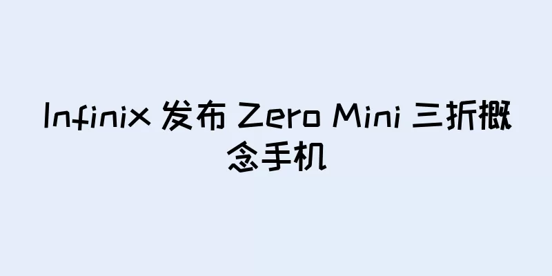 Infinix 发布 Zero Mini 三折概念手机