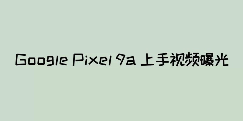 Google Pixel 9a 上手视频曝光