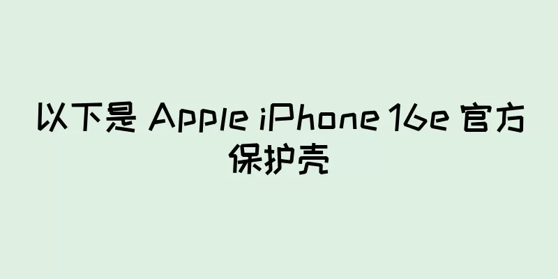 以下是 Apple iPhone 16e 官方保护壳