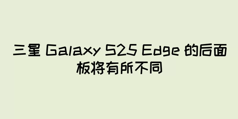 三星 Galaxy S25 Edge 的后面板将有所不同