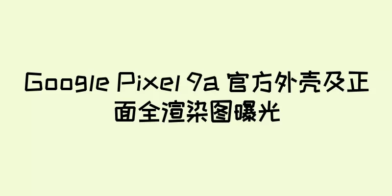 Google Pixel 9a 官方外壳及正面全渲染图曝光