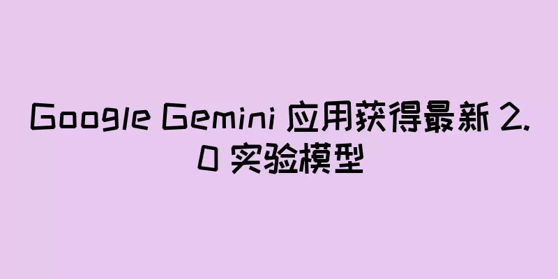 Google Gemini 应用获得最新 2.0 实验模型
