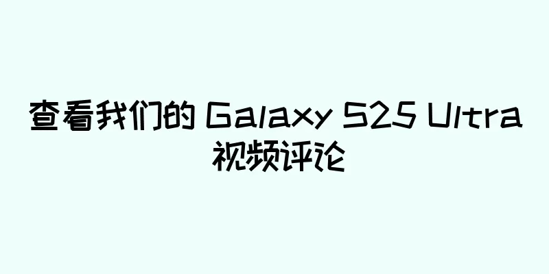 查看我们的 Galaxy S25 Ultra 视频评论