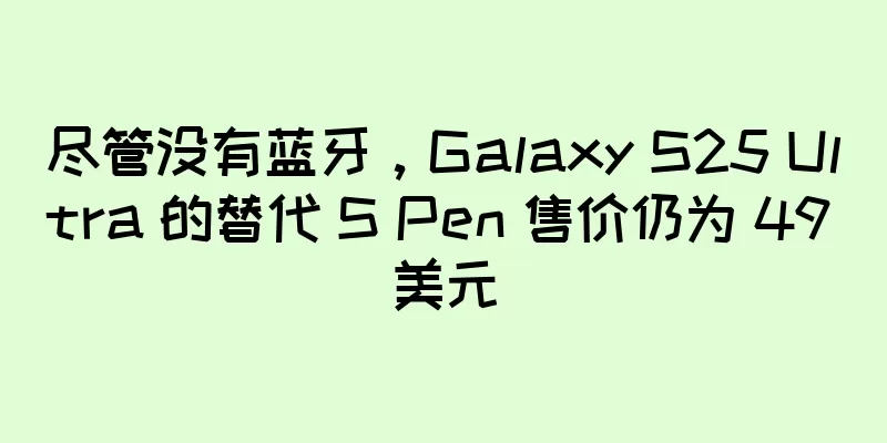 尽管没有蓝牙，Galaxy S25 Ultra 的替代 S Pen 售价仍为 49 美元