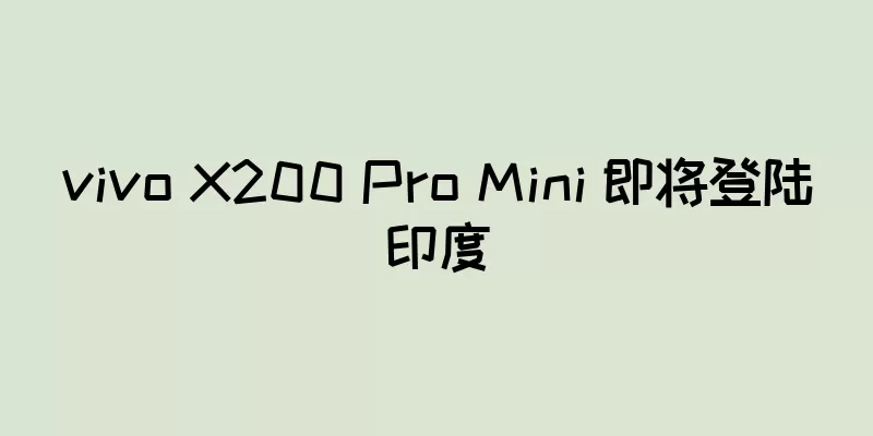 vivo X200 Pro Mini 即将登陆印度