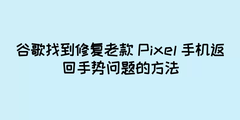 谷歌找到修复老款 Pixel 手机返回手势问题的方法