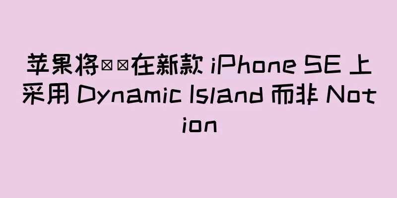 苹果将​​在新款 iPhone SE 上采用 Dynamic Island 而非 Notion
